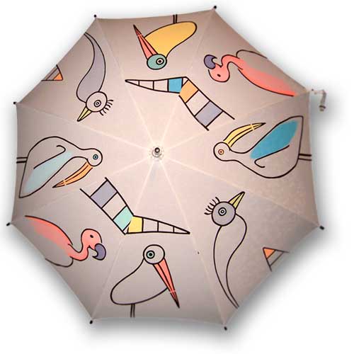 キャラクターイラストの傘